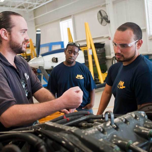 Aviation Institute of Maintenance is committed to the education and personal enrichment of each student interested in an aviation maintenance or a trade technician profession. We offer programs in aviation, maintenance, welding, and technician fields, whether it be for aircraft maintenance; maintenance technician, combination welding, industrial manufacturing, HVAC, or aircraft dispatcher. 