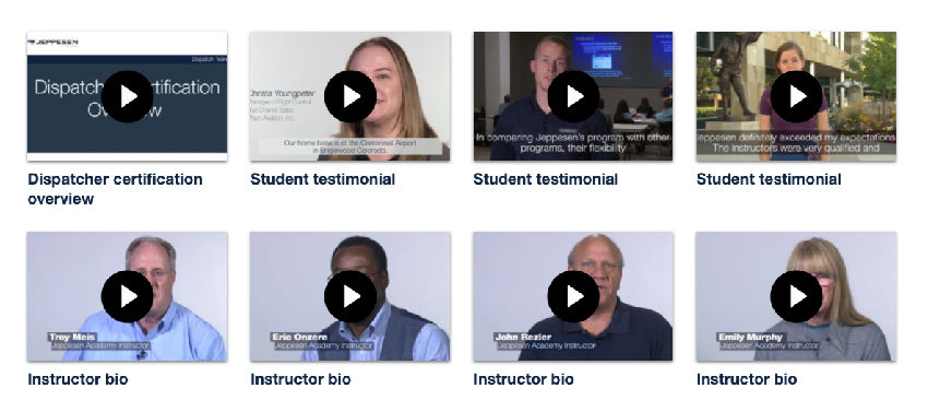 Hear from students about why they chose Jeppesen, and meet some of our highly qualified instructors who bring decades of real-world experience to the classroom and are committed to helping you get ready for a successful career.
