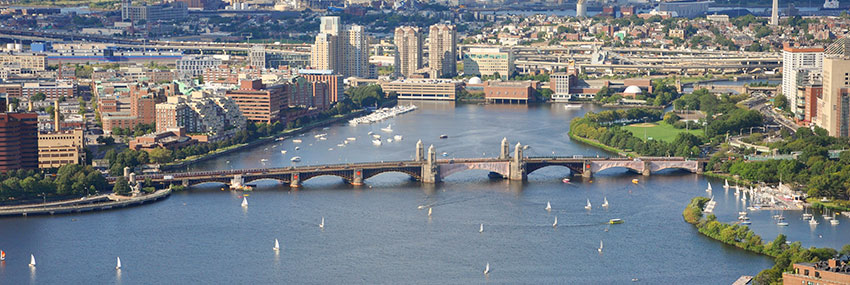 Landmark Near the Fitchburg, MA Area: Aerial view of the Charles River Fitchburg, MA resources: Explore your options for aviation schools.