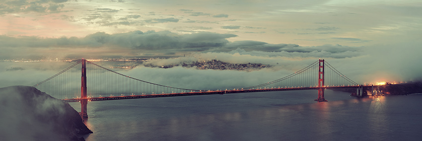 Mountain View Area Landmark: Golden Gate Bridge San Francisco Bay Fixed Wing Pilot License in the Mountain View area.